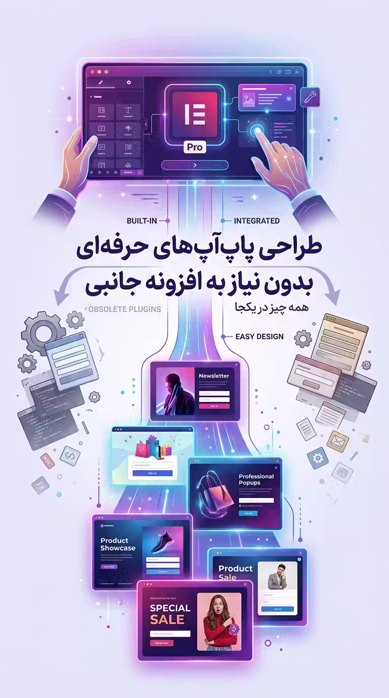 طراحی پاپ‌آپ‌های حرفه‌ای بدون نیاز به افزونه جانبی با خرید elementor pro