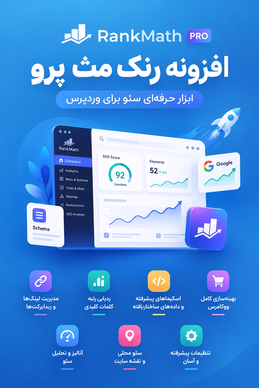 افزونه رنک مث پرو (Rank Math Pro) فارسی