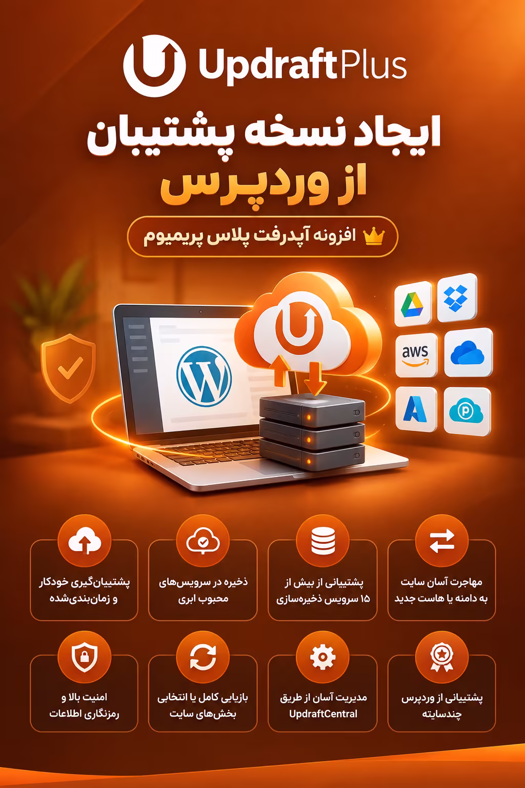 افزونه UpdraftPlus؛ بک‌آپ، بازیابی و مهاجرت حرفه‌ای وردپرس