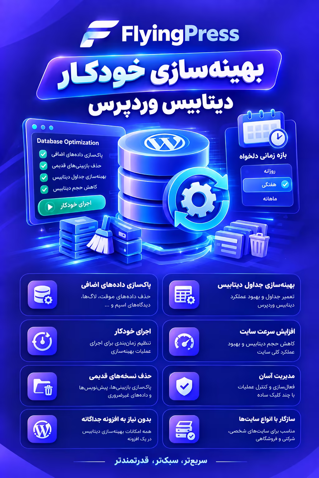 بهینهسازی خودکار دیتابیس وردپرس