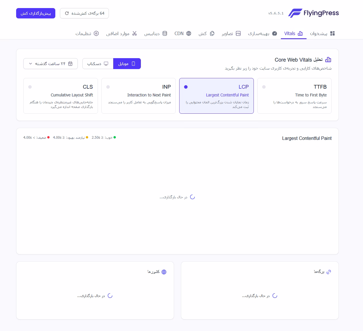 بهینه سازی سایت با افزونه flyingpress